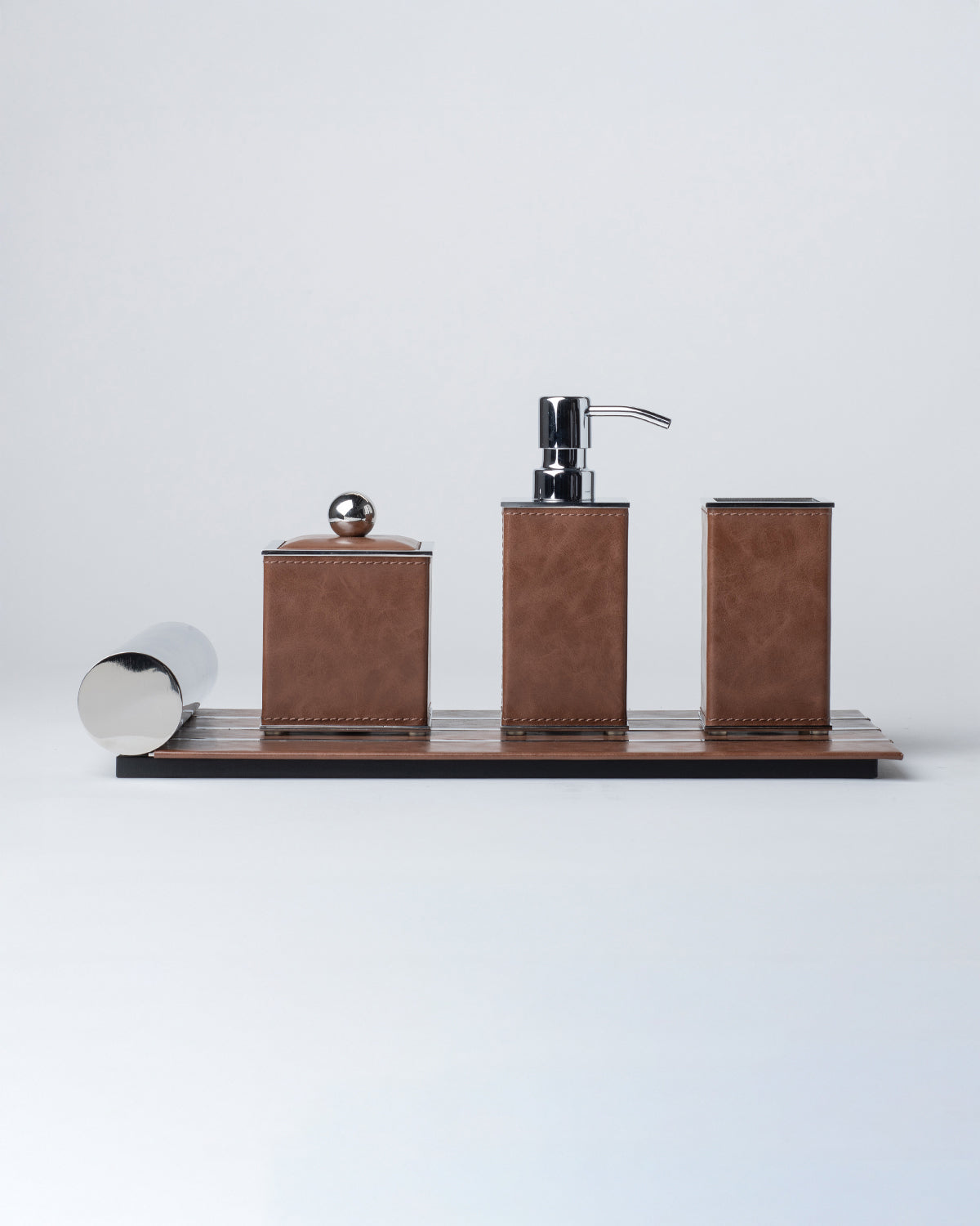 Cognac Bin - Chrome