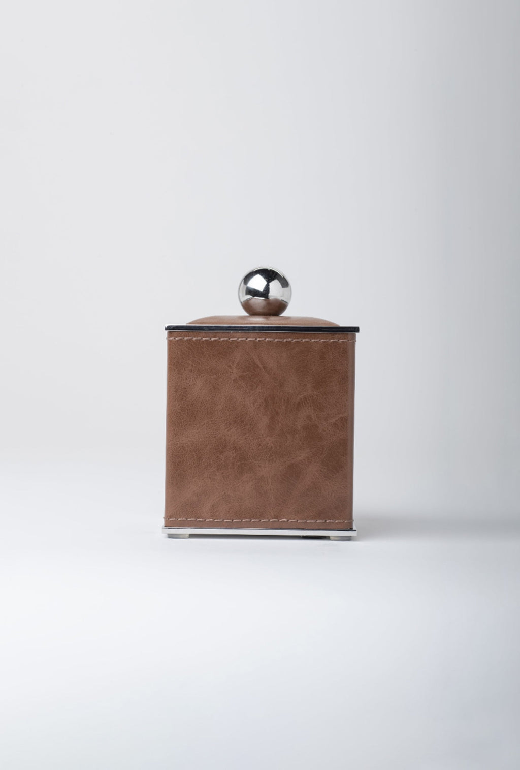 Cognac Tissue Box - Brushed Brass