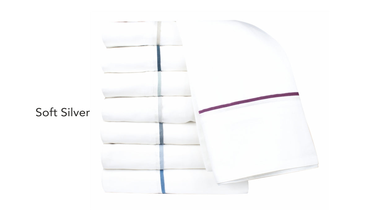 DANIEL QUEEN SHEET SET SOFT SILVER