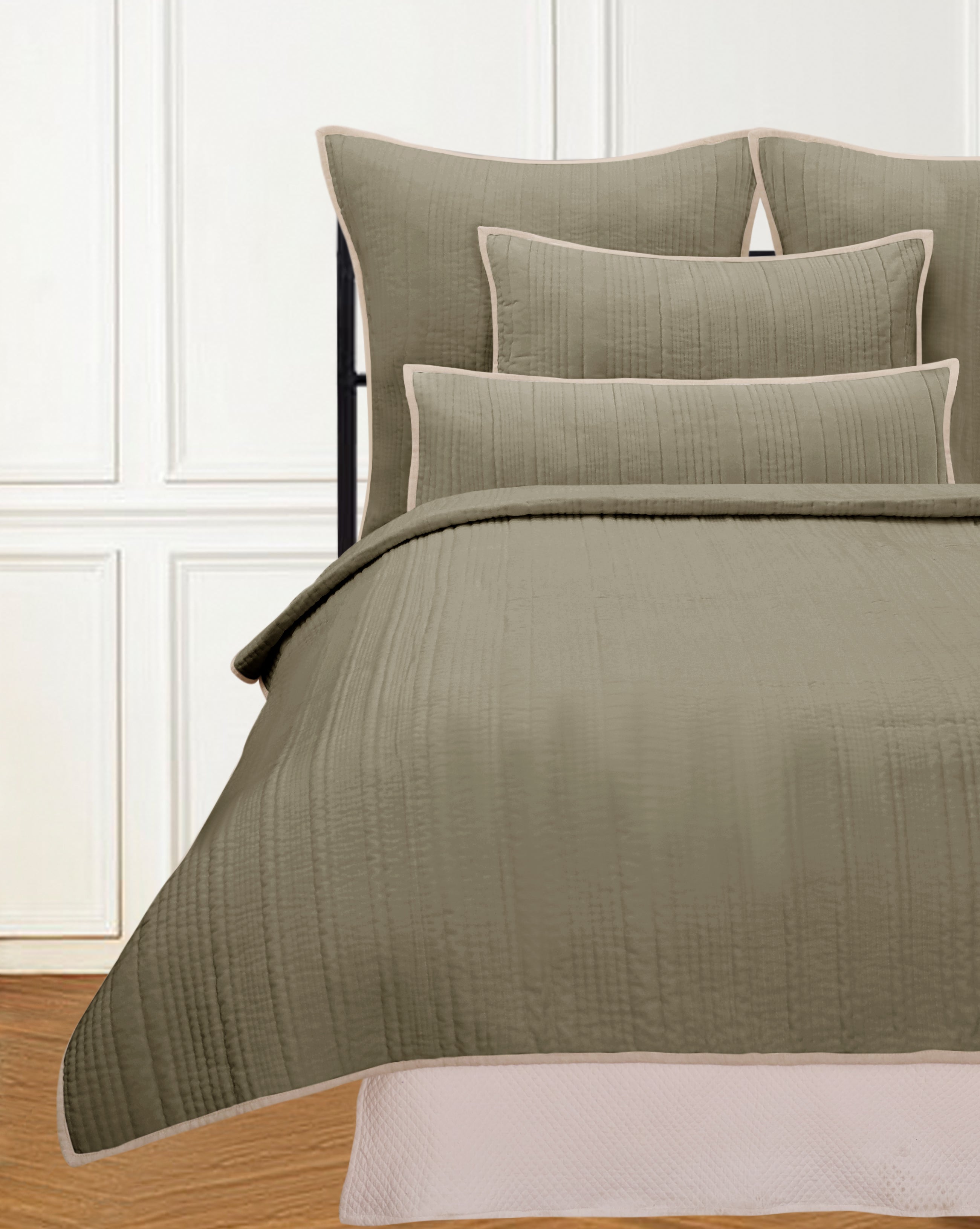 ELIJAH TWIN QUILT BEIGE
