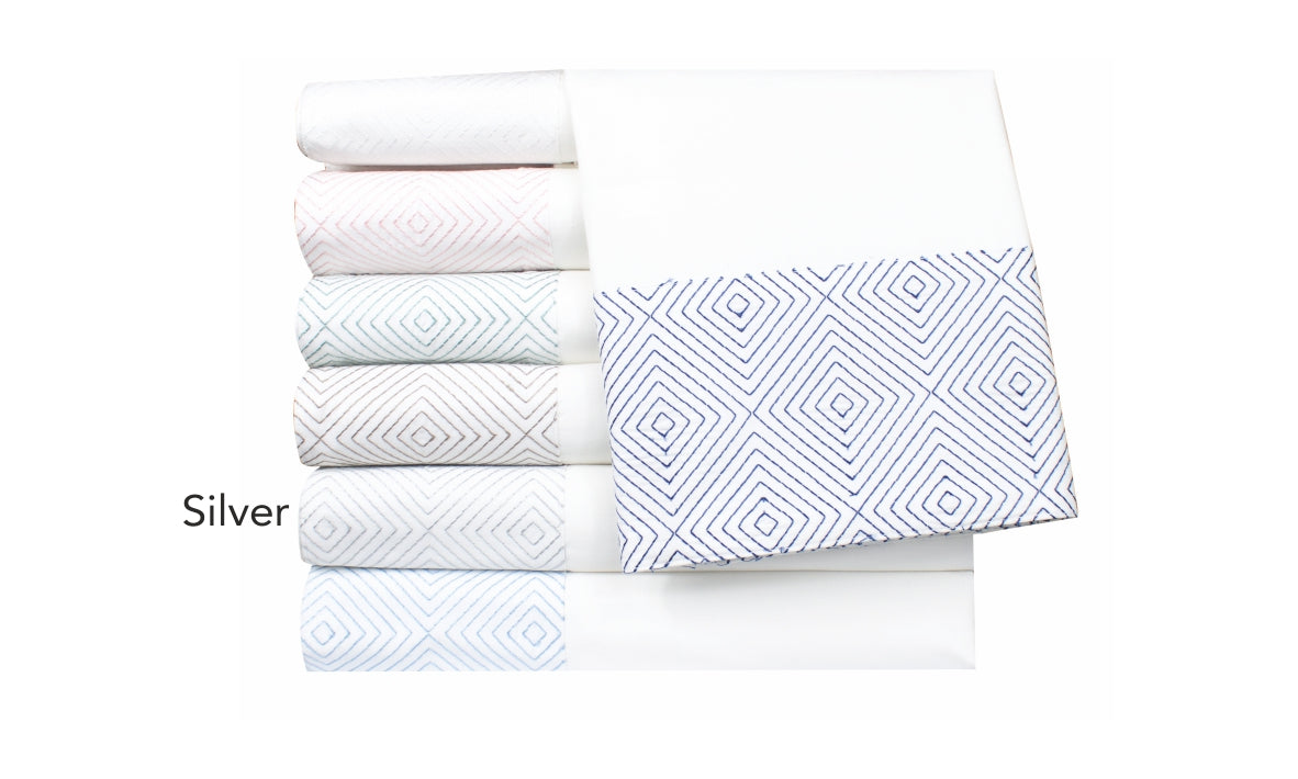 EVAN CAL KING SHEET SET SILVER