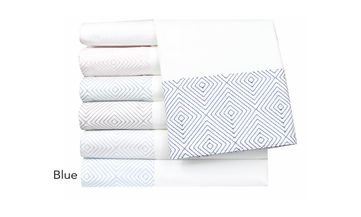EVAN QUEEN SHEET SET BLUE