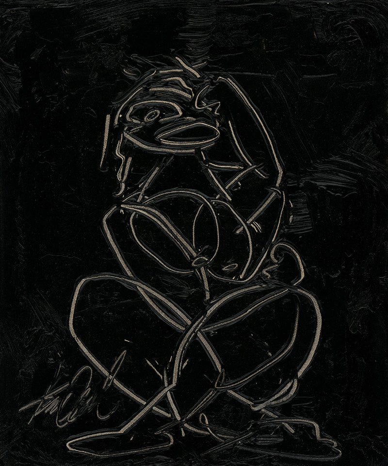 NUDE STUDY IN RELIEF IX