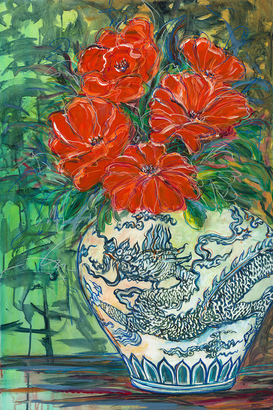 STILL LIFE WITH BLUE DRAGON