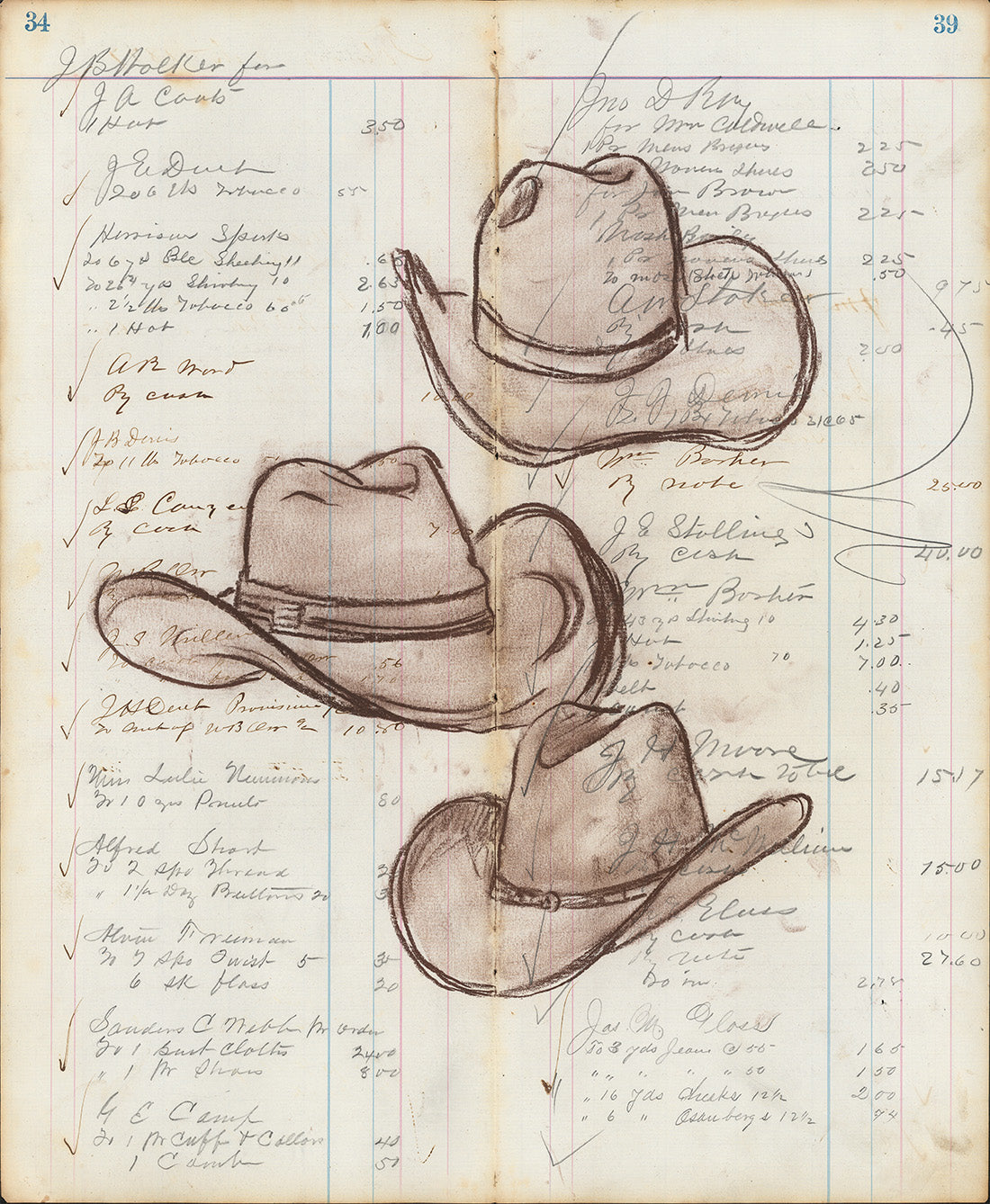 HAT STUDIES-SEPIA I