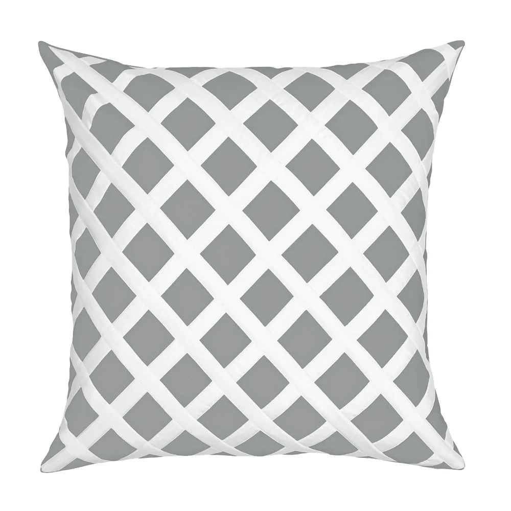 LACHLAN DEC EURO PILLOW GREY