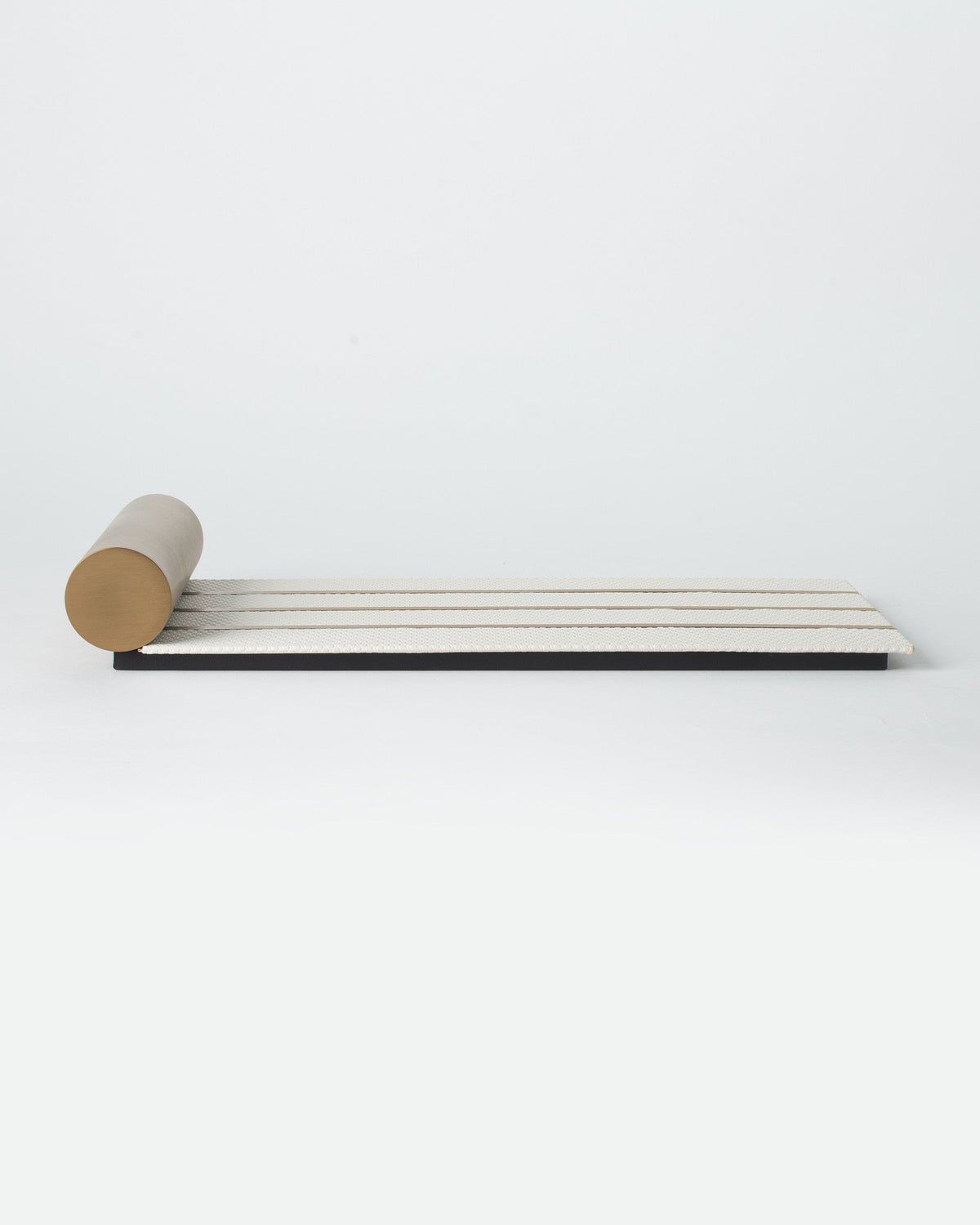 Linen Loom Tissue Box - Brushed Brass