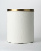 Linen Loom Tissue Box - Brushed Brass