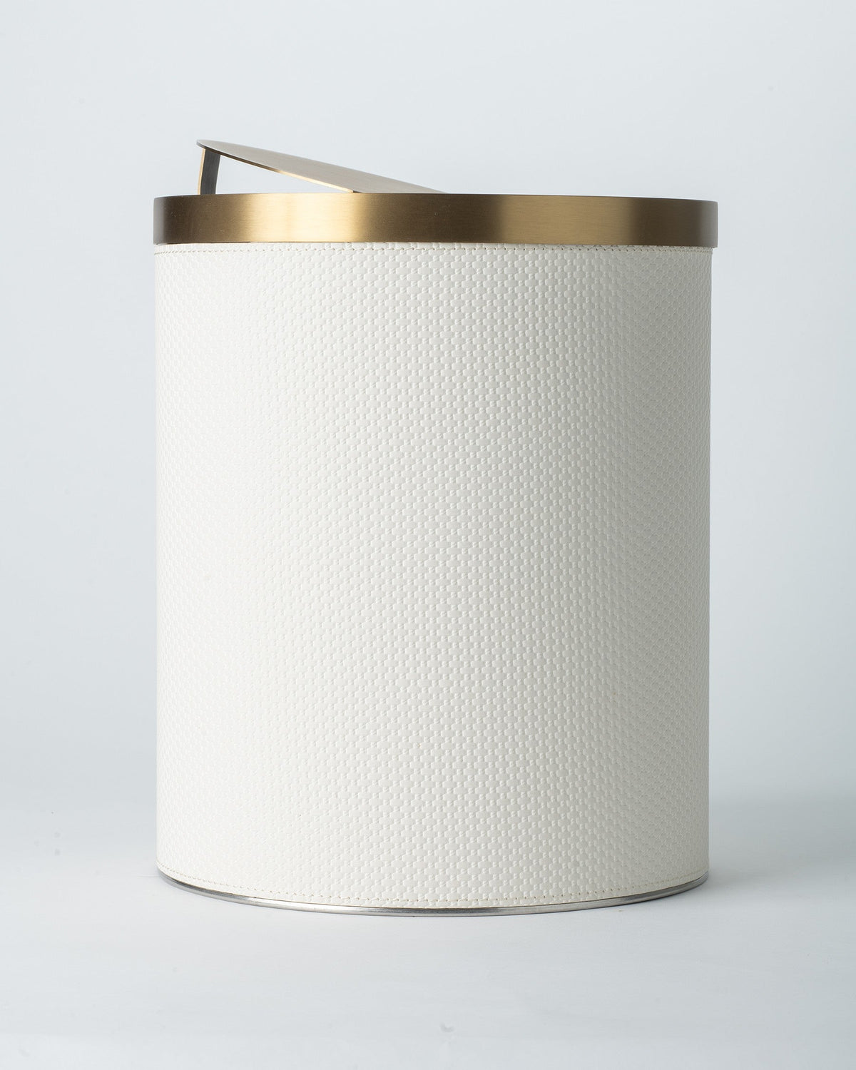 Linen Loom Tissue Box - Brushed Brass