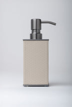 Lumiere Weave Trash Bin - Brushed Brass
