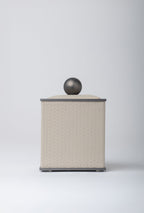 Lumiere Weave Tissue Box - Brushed Brass