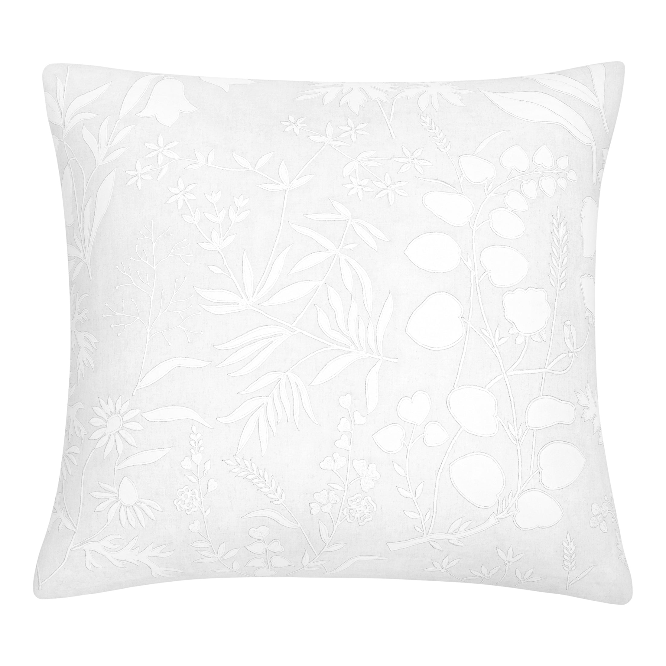 MEADOW EURO SHAM WHITE W/ WHITE