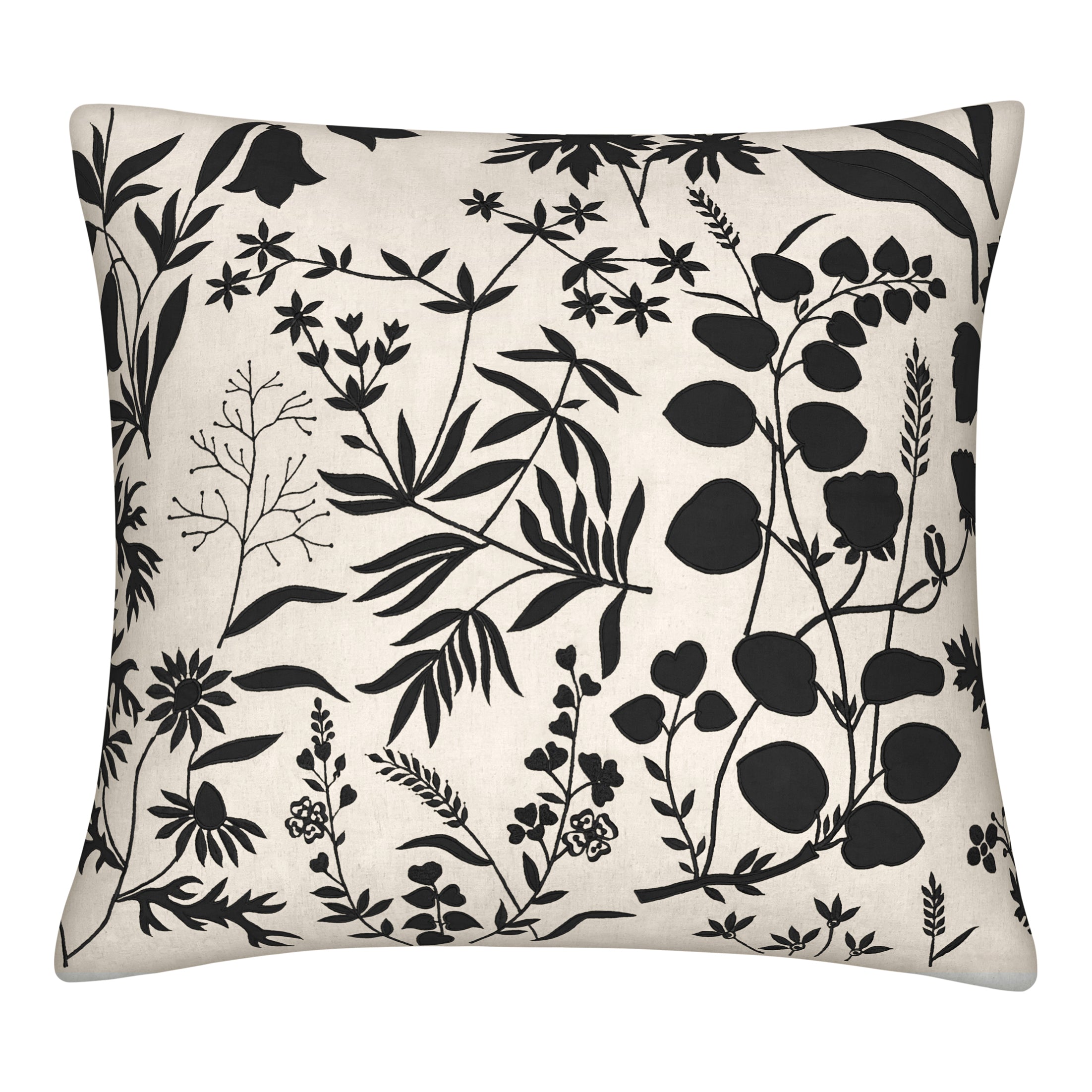 MEADOW EURO SHAM NATURAL W/ BLACK