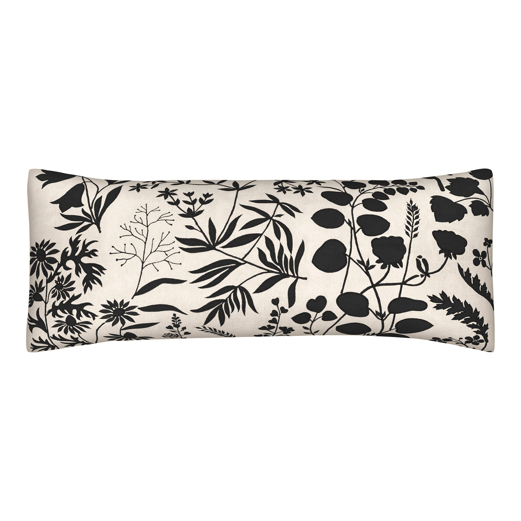 MEADOW LUMBAR SHAM NATURAL W/ BLACK