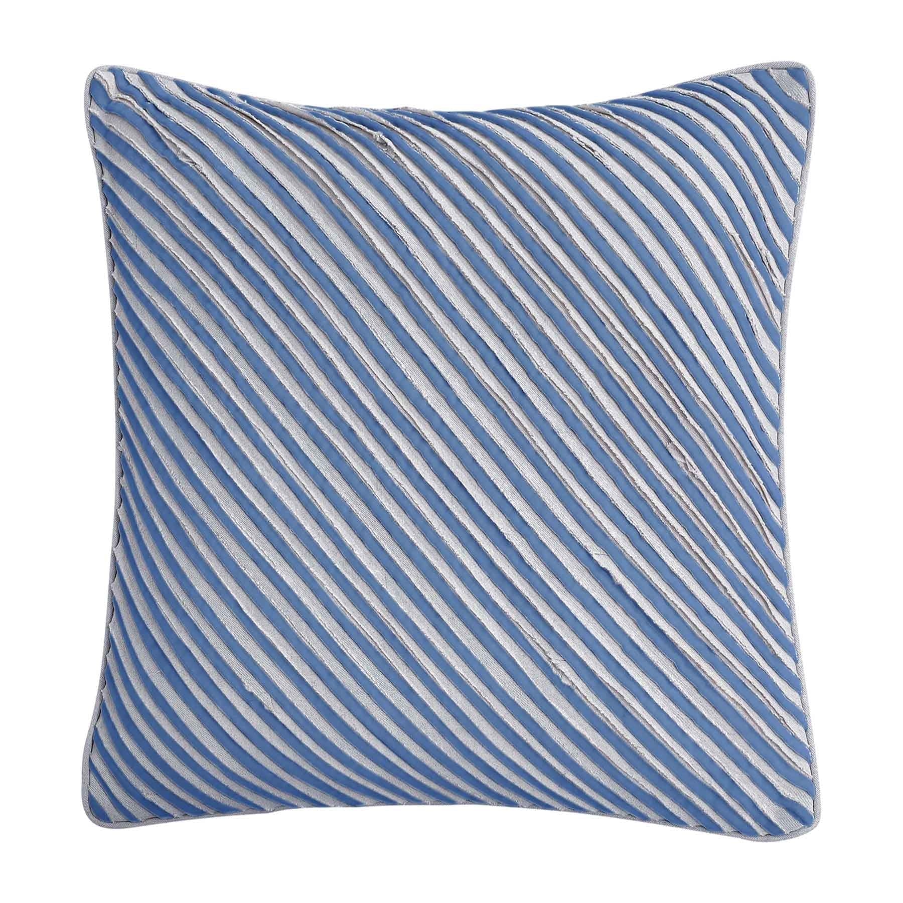 MICAH EURO SHAM OCEAN BLUE & NATURAL