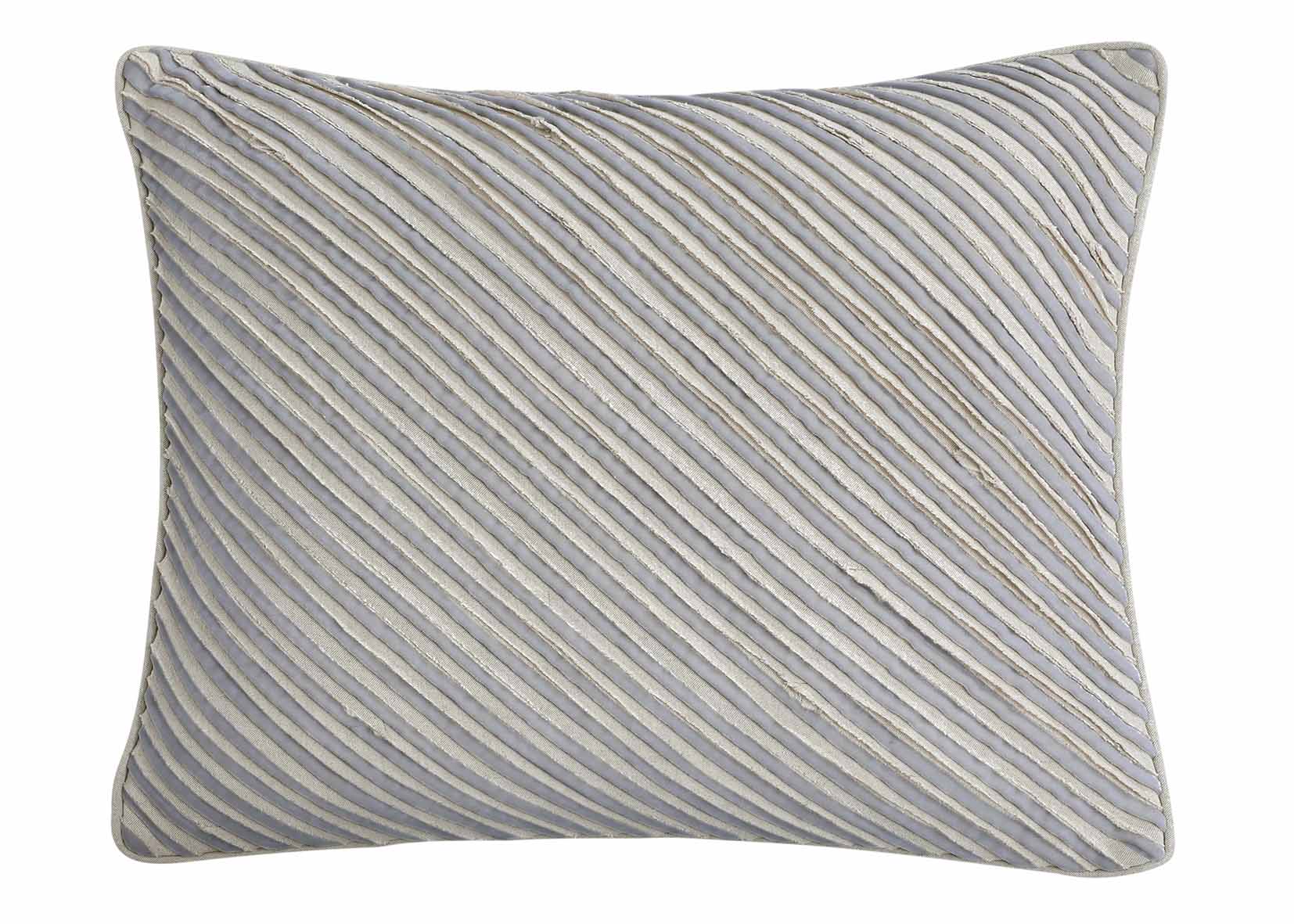 MICAH KING SHAM GREY & NATURAL