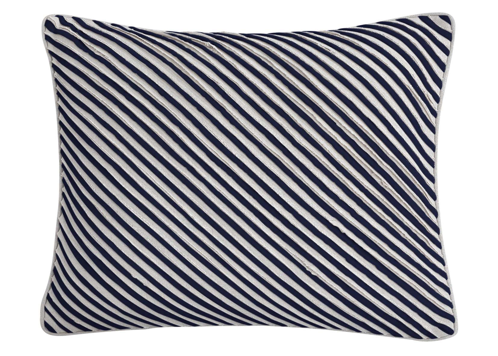 MICAH STANDARD SHAM INDIGO & NATURAL