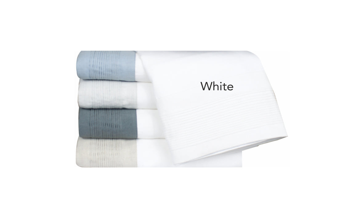 OLIVER KING PILLOWCASES WHITE