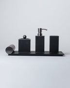 Onyx Weave Bathroom Accessory Set