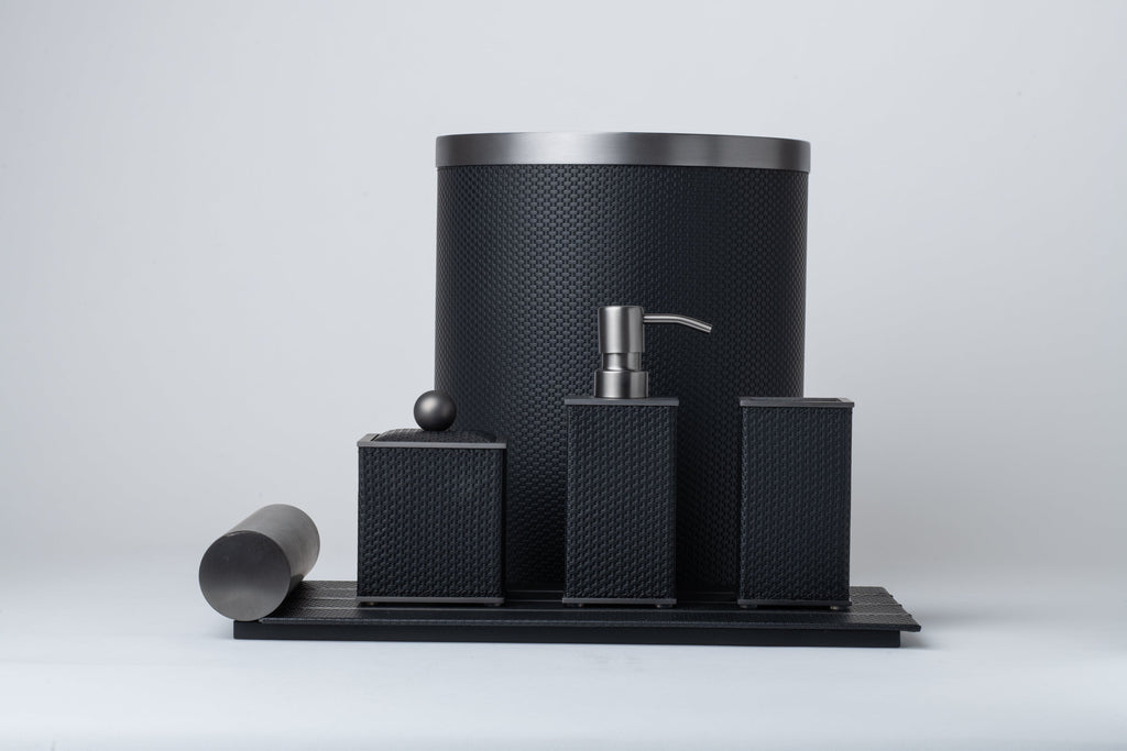 Onyx Trash Bin - Brushed Brass