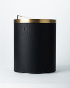Onyx Weave Bathroom Accessory Set - Brushed Black