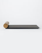 Onyx Weave Bathroom Accessory Set - Brushed Brass