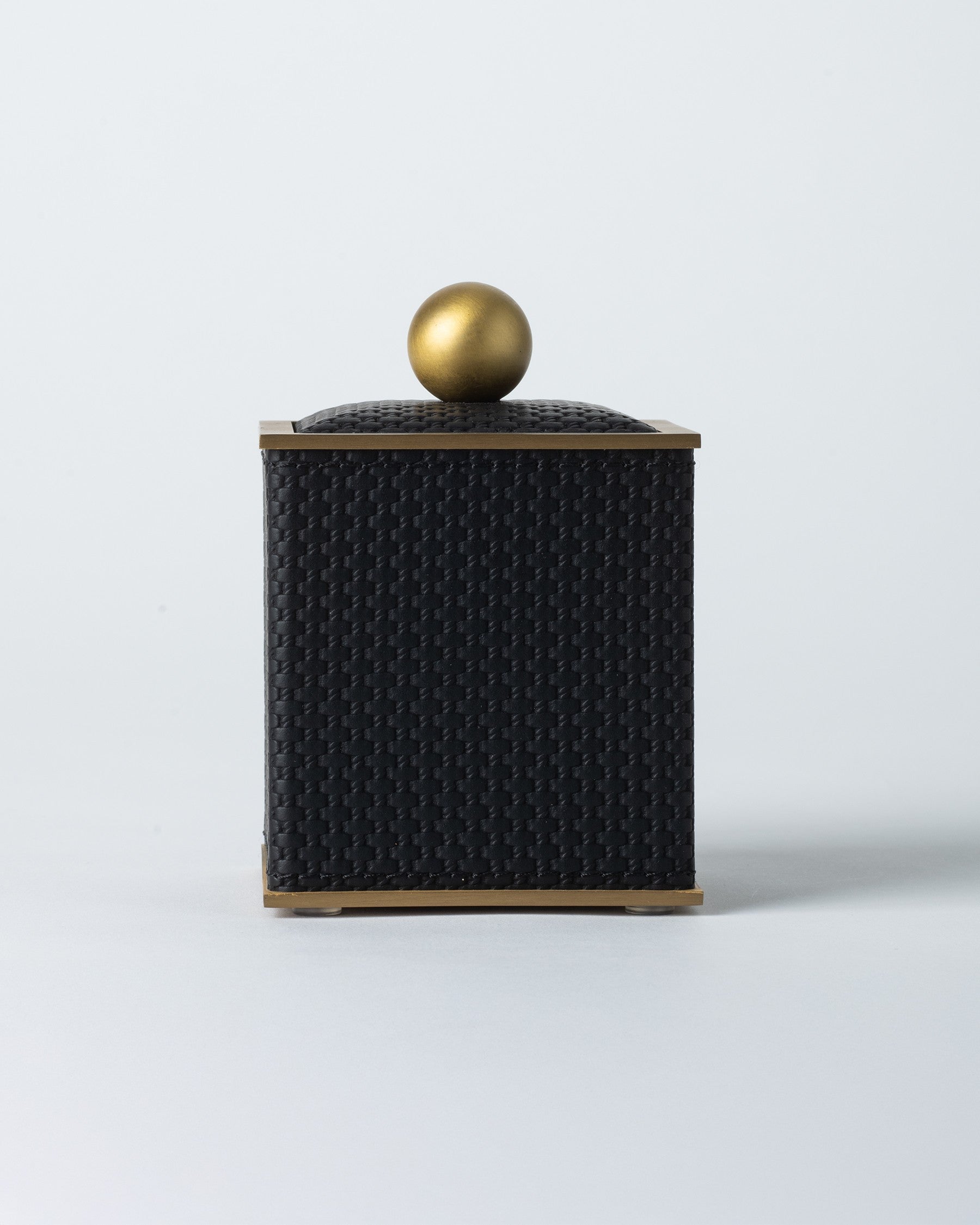 Onyx Trash Bin - Brushed Brass