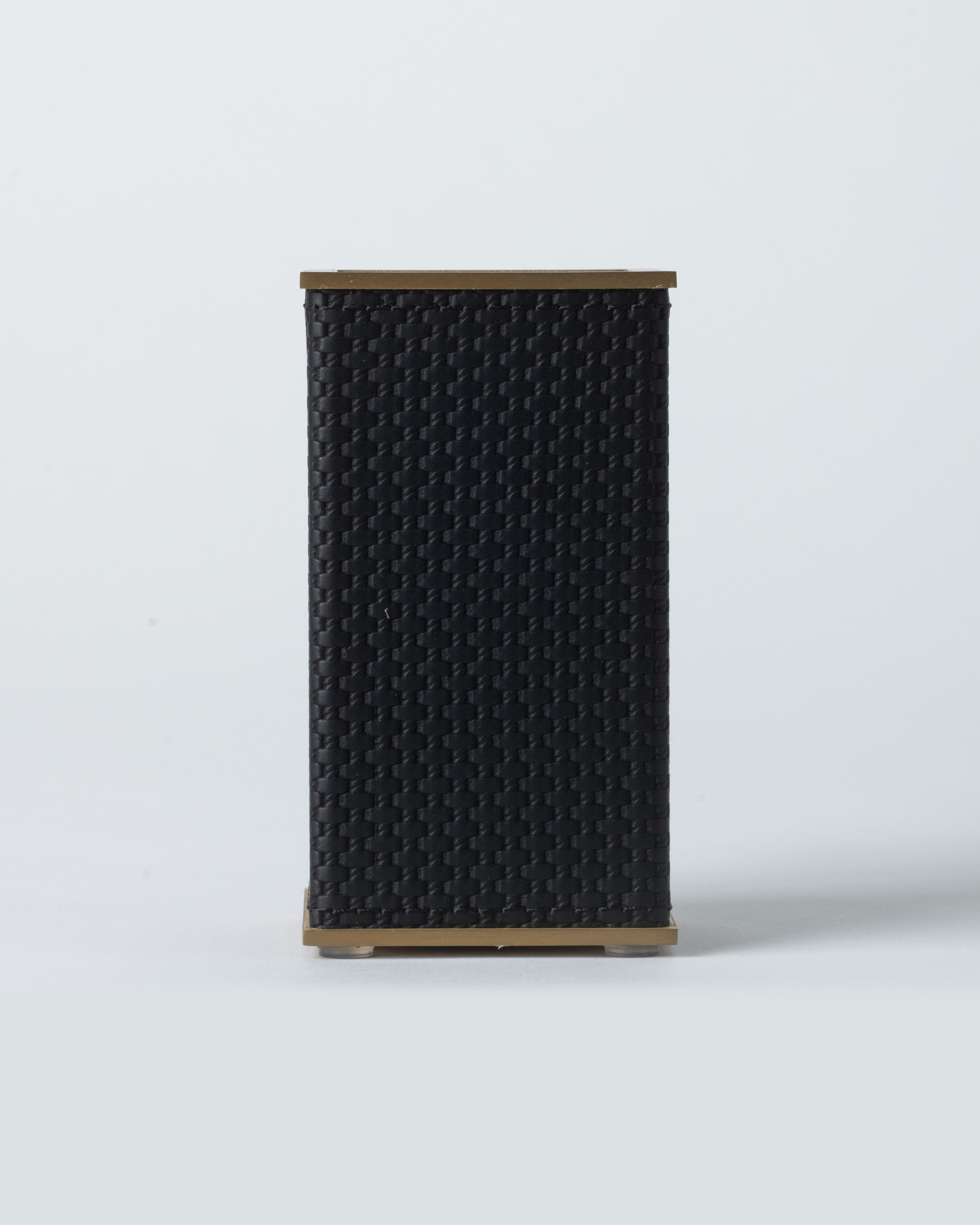 Onyx Weave Tissue Box - Brushed Brass