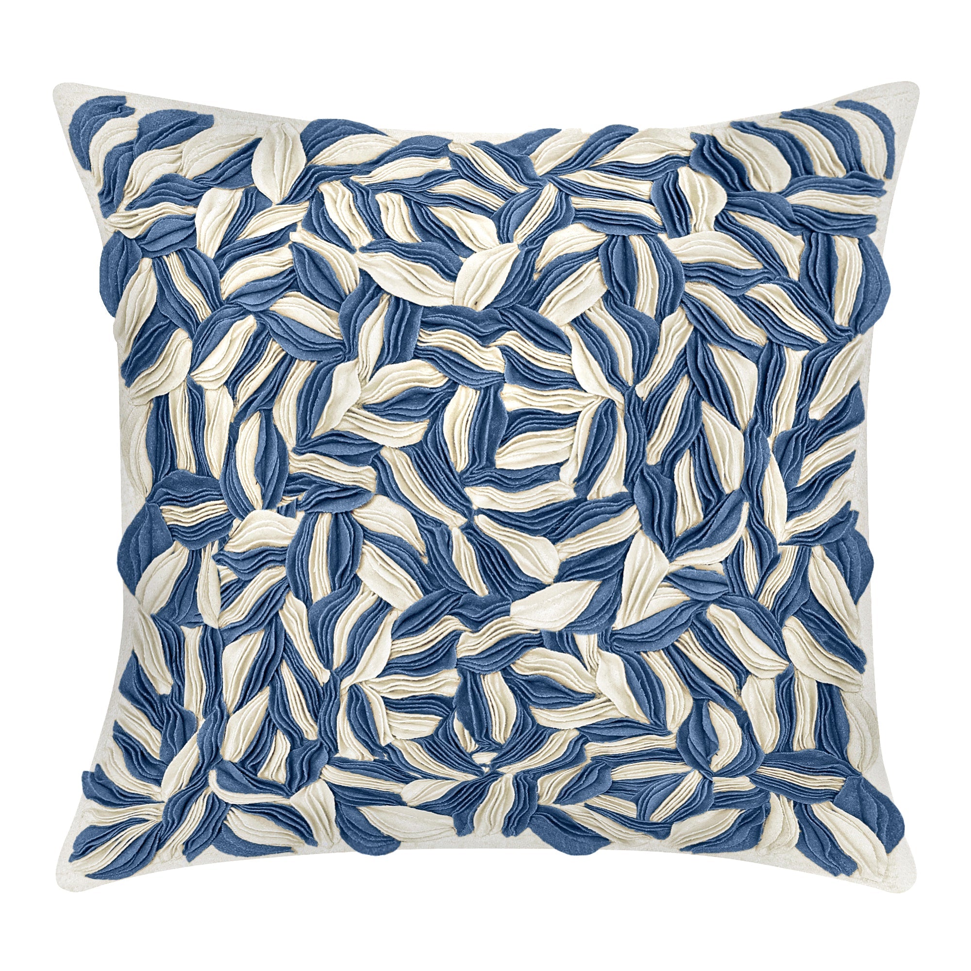 POPPY 22X22 PILLOW OCEAN BLUE