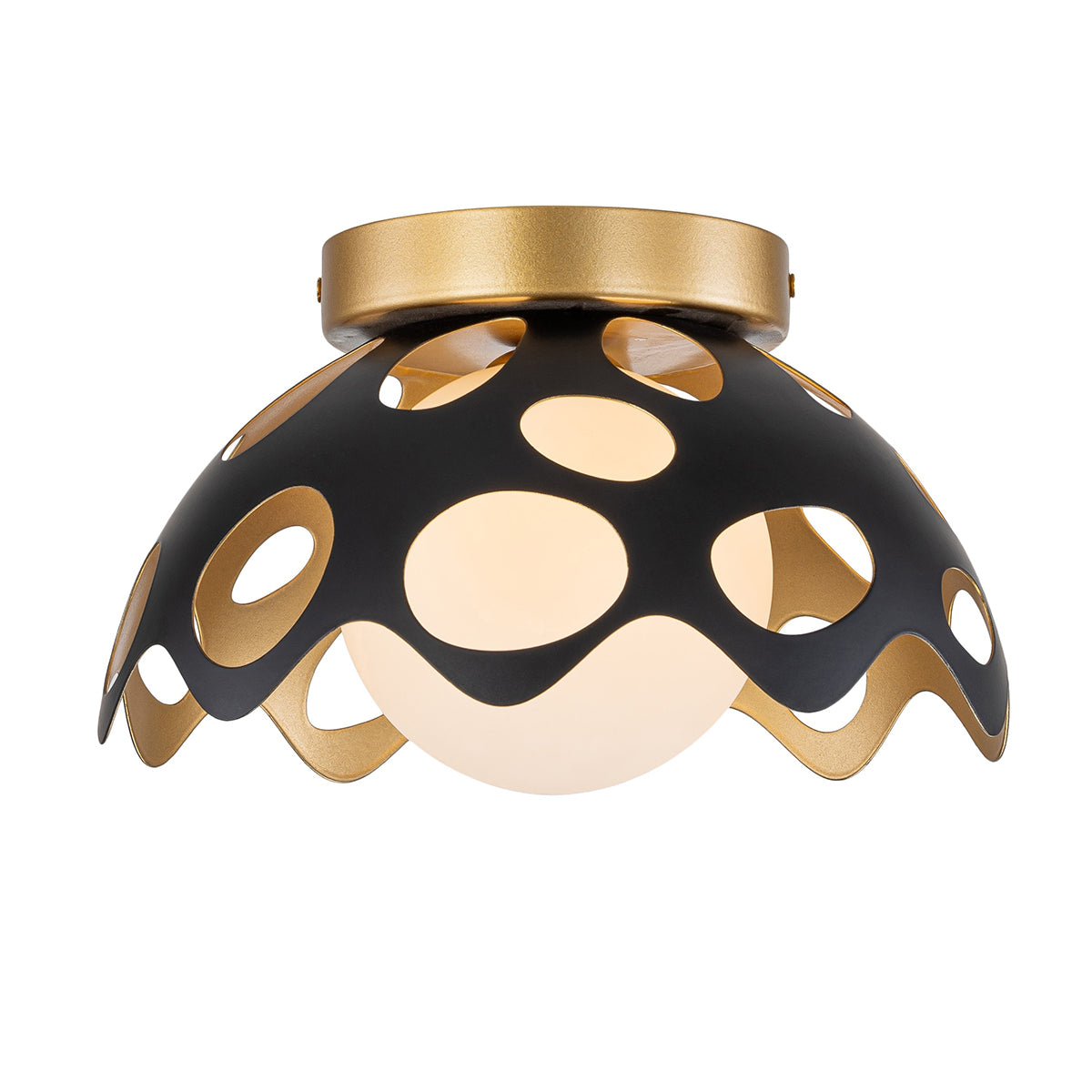 PEBBLES 10" MINI PEND BLK