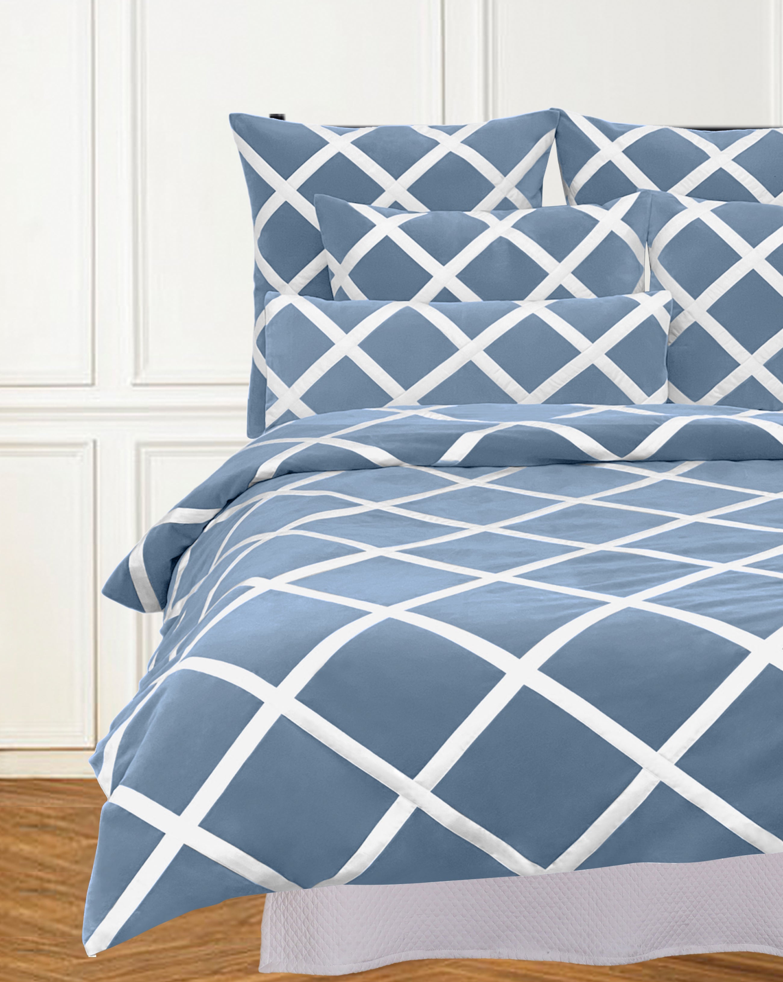 QUINN TWIN DUVET OCEAN BLUE