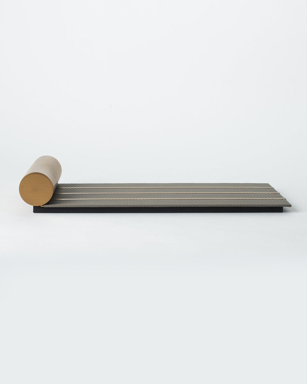 Slate Weave Tissue Box - Brushed Brass