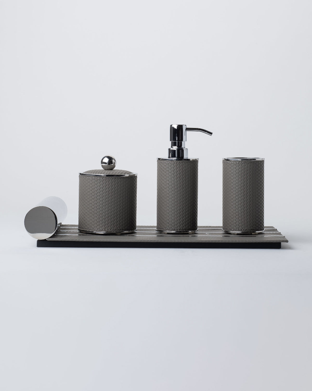Slate Weave Tissue Box