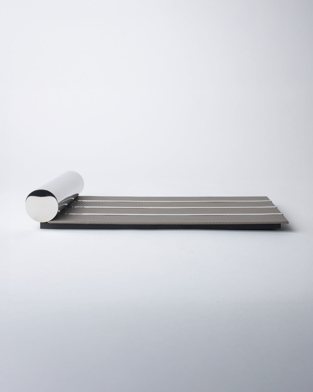 Slate Weave Tissue Box - Brushed Brass
