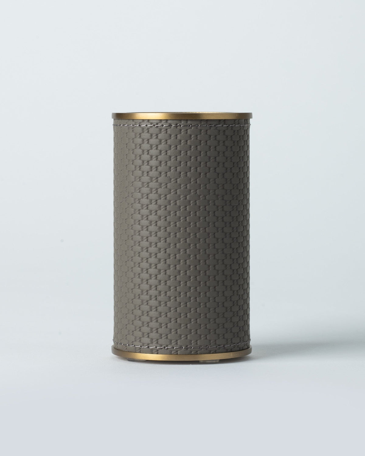 Slate Weave Tissue Box - Brushed Brass