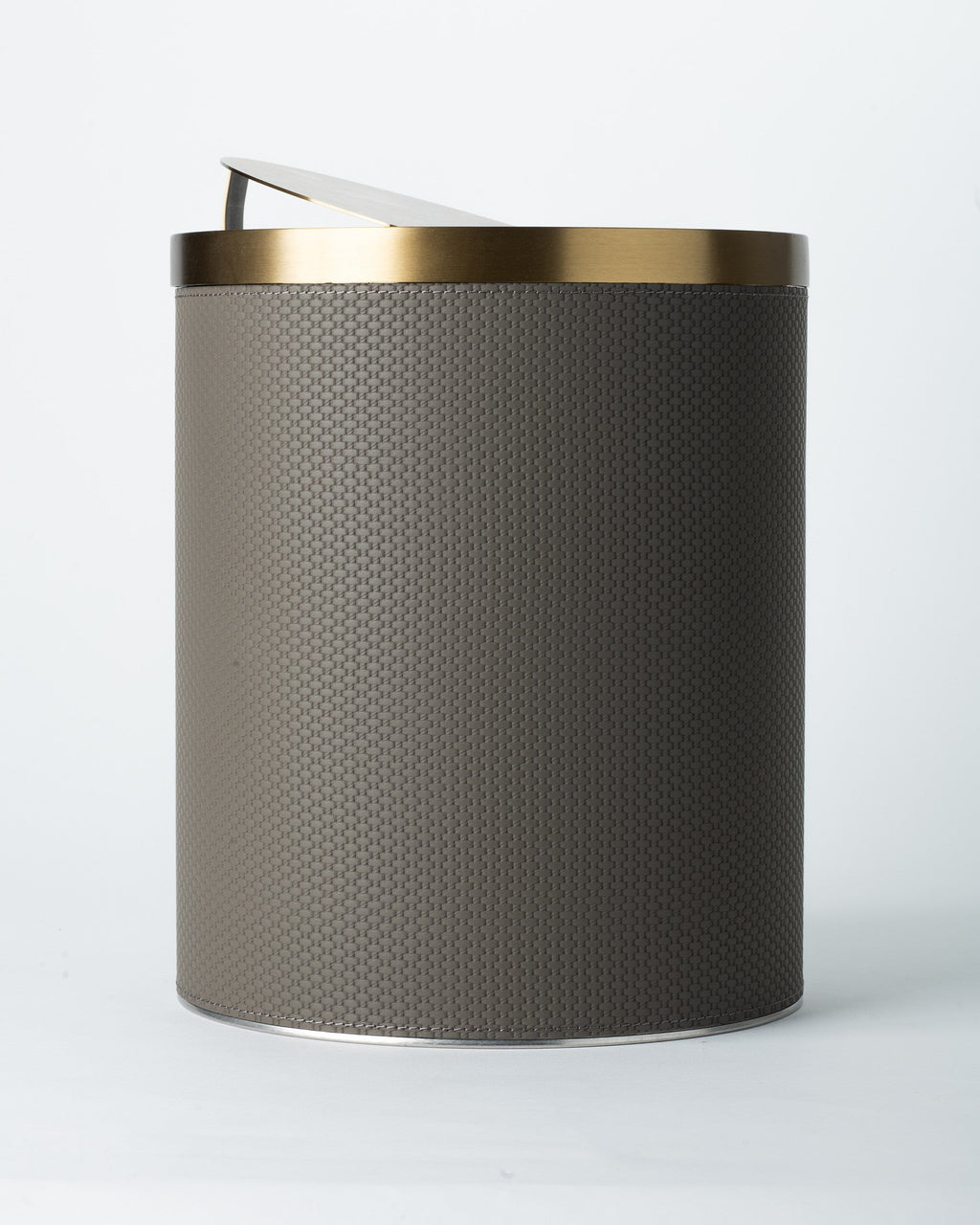 Slate Weave Tissue Box - Brushed Brass