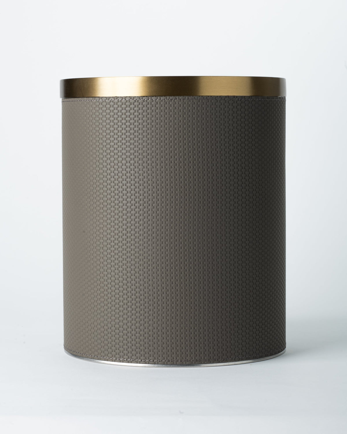 Slate Weave Trash Bin