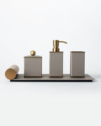 Sterling Weave Trash Bin - Brushed Brass
