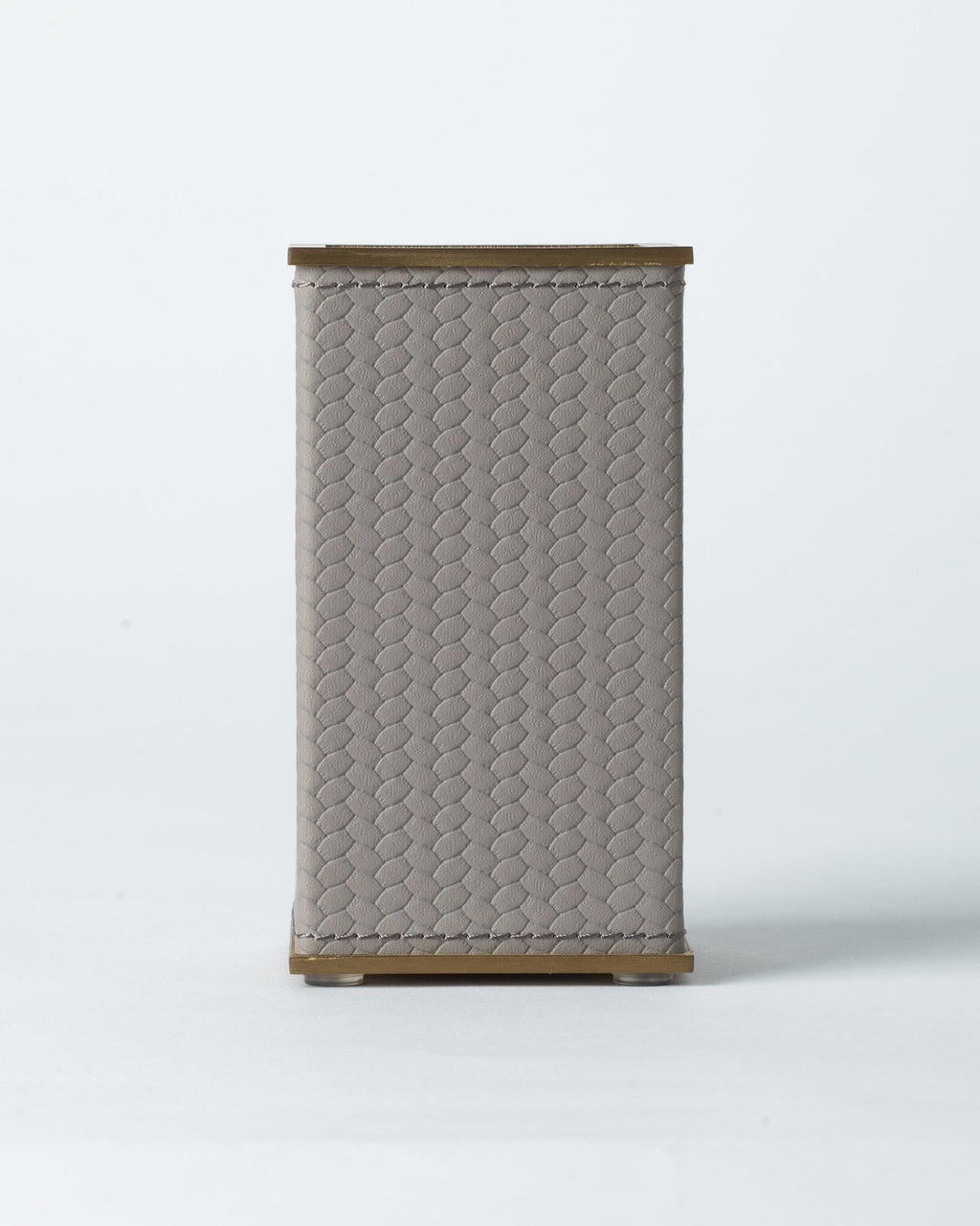Sterling Weave Trash Bin - Brushed Brass