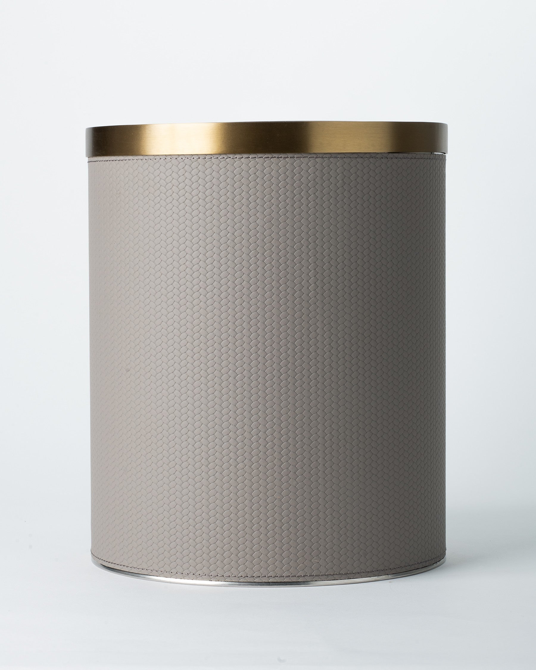 Sterling Weave Trash Bin