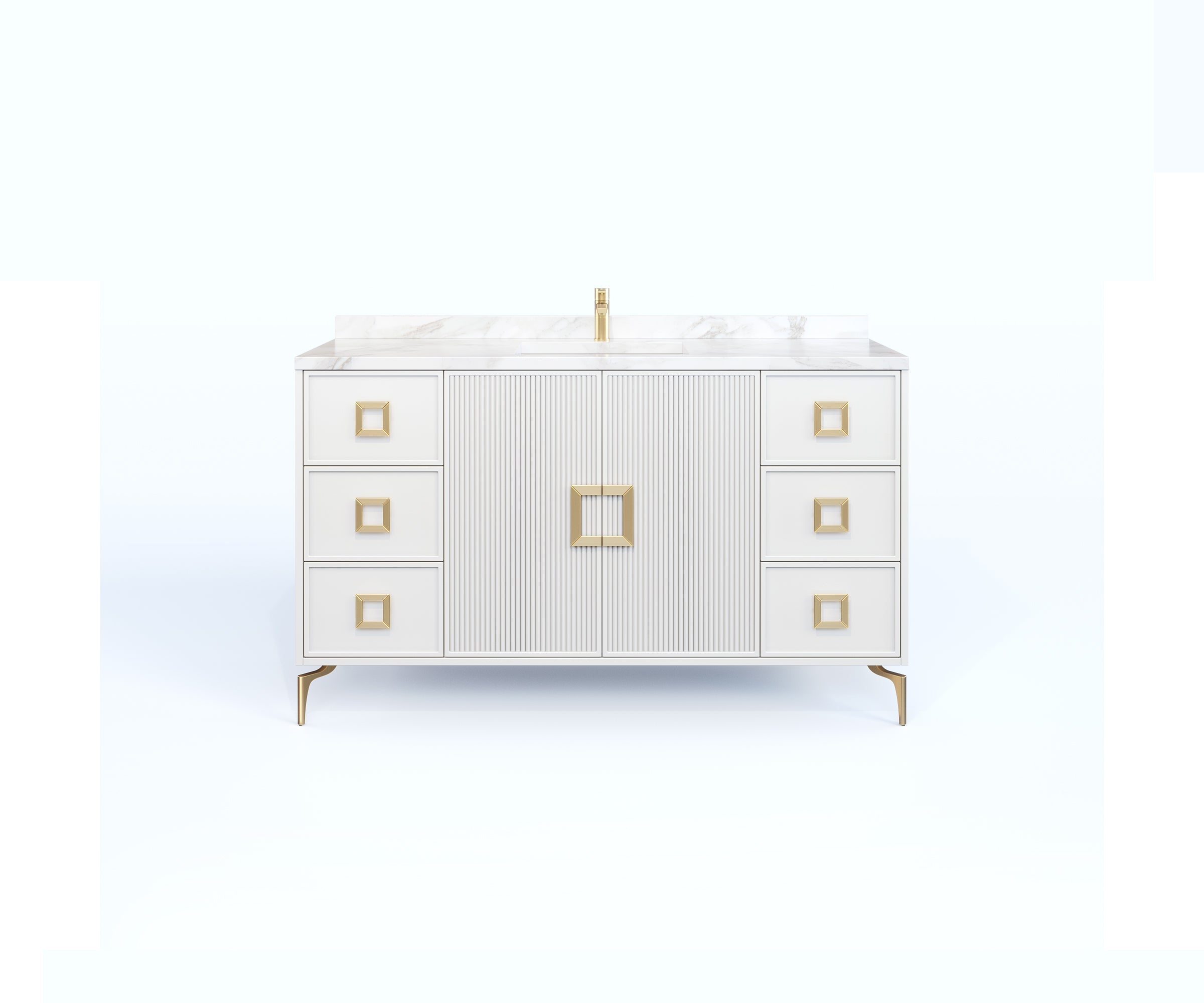 Delano White 51 Inch