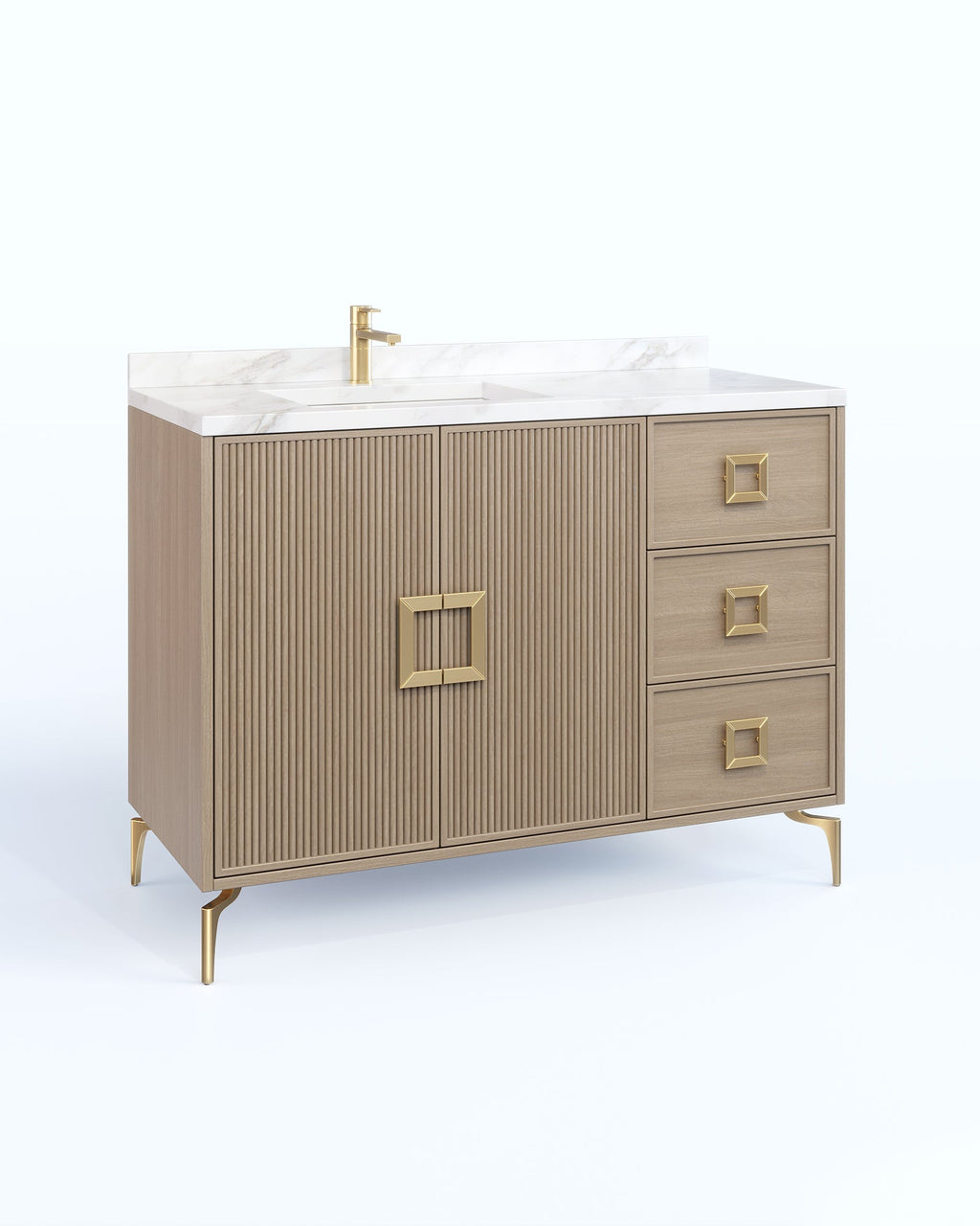 Delano White 57 Inch