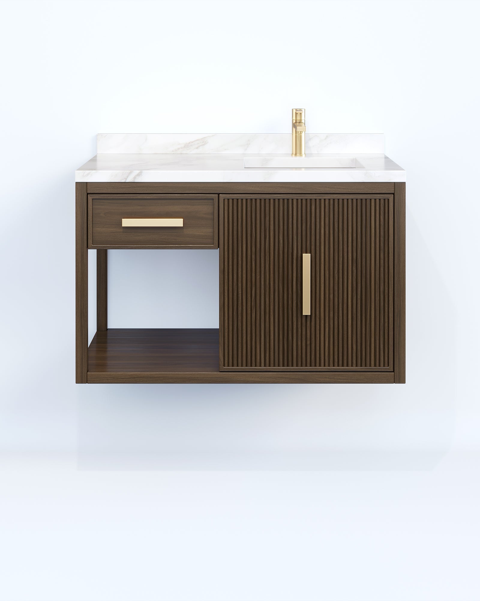 Mondrian Walnut 57 Inch
