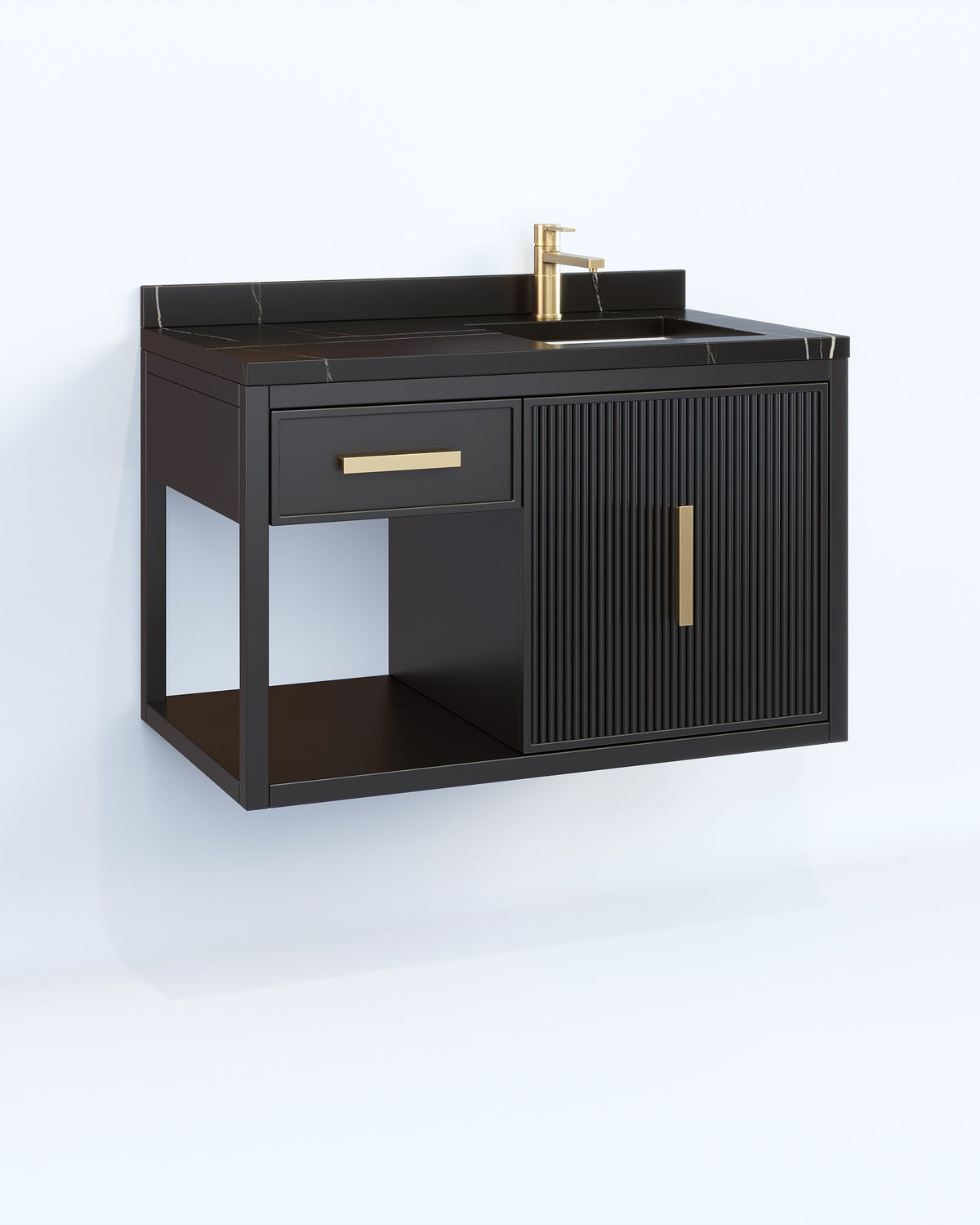Mondrian Black 72 Inch