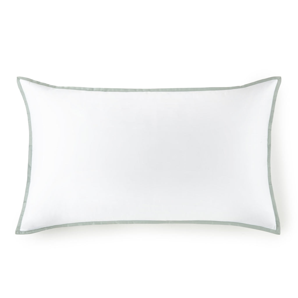 The Plains Zipper Pillow Case White With Navy Cont
