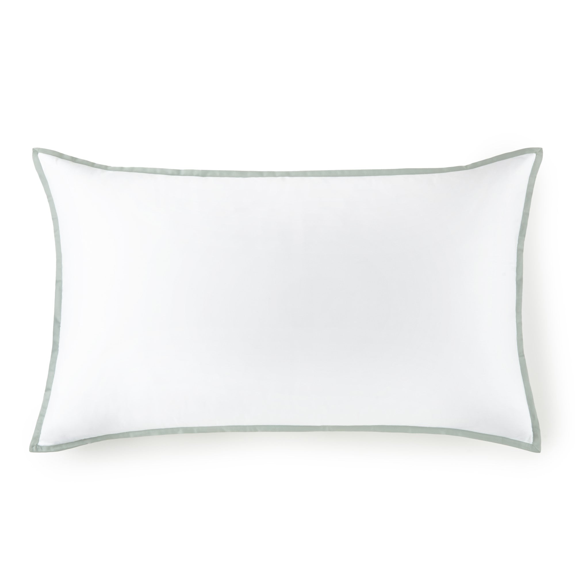 The Plains Zipper Pillow Case White With Navy Cont