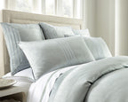 The Plains Sheet Set 2 Pillowcases Icy Gray-Queen