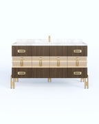 Raffles 48" Flat Sides Custom in oak