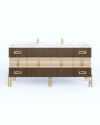 Raffles 48" Flat Sides Custom in oak