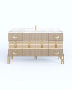 Raffles 48" Flat Sides Custom in oak